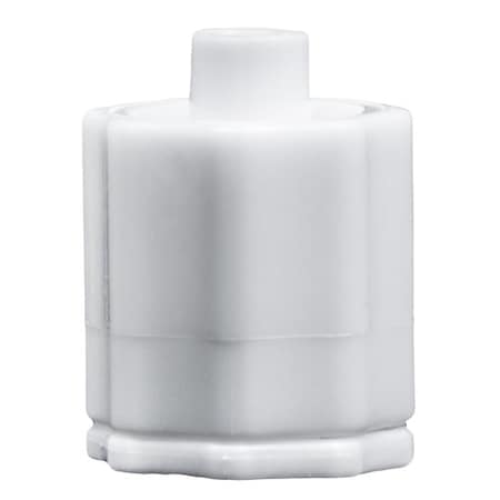 Cole Parmer Luer to Plug Fitting, Straight Adapter, White Nylon, Cleanroom, Luer Lock Plug Nut , Natural; 10PK LMSLN-P-MN-QC